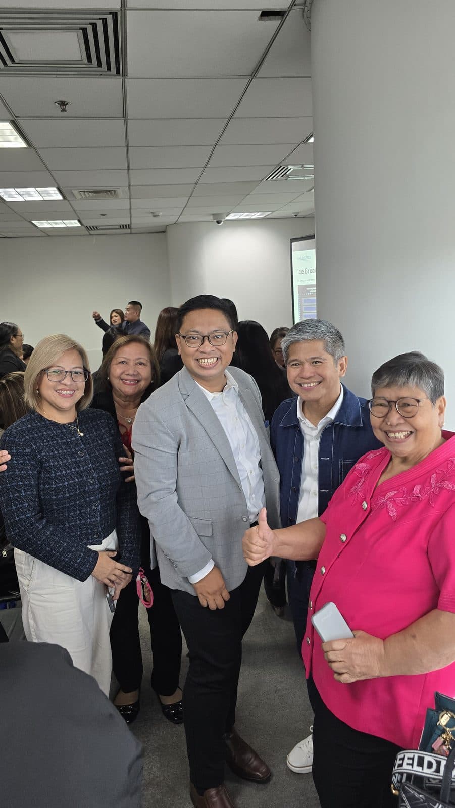 Kuya Aries with attendees after a group planning session